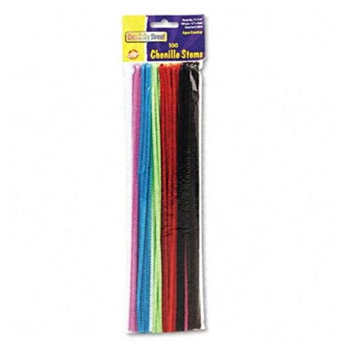 Creativity Street Chenille Stems, Regular, Assorted Colors 100/Pkg.