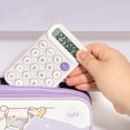 thumbnail image 6 of Djunllk Calculator - 8 Digit LCD Display Cute Silicone Soft Keypad Calculator Mini Scientific Calculator, Portable Exquisite Standard Function for On-the-Go Office Home School, 6 of 7
