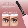 thumbnail image 3 of 1Pcs Pink Abs Electric Eyelash Curler Heating Temperature Control For Women Daily Use, 3 of 8