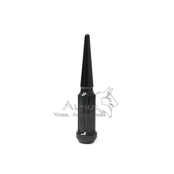 1 Black M14x1.5 Spline Spike Lug Nuts For Chevy GMC Silverado Sierra 1500