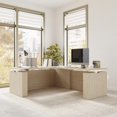 thumbnail image 3 of Stratus 72W x 78D L Shaped Standing Desk in Natural Elm - Engineered Wood, 3 of 8