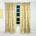 thumbnail image 2 of Designart 'Yellow Minimal Geometrical Shapes' Mid-Century Modern Curtain Panel, 2 of 5