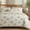 Green-02, variant on French Country Duvet Cover Set Queen, 100% Cotton 3-Piece Pastoral Bedding in Muted Blue & Cream, Soft 200TC Twill Cotton with 8 Corner Ties & Dual Zipper