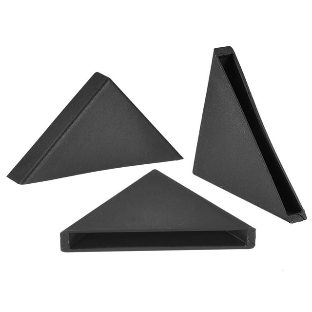 Unique Bargains PP Corner Protector Triangle 35x6mm for Ceramic, Glass, Metal Sheets Black 24pcs