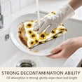 thumbnail image 7 of 6 Pcs Funny Kitchen Towels,Black Geometric Triangle Gear Pattern Microfiber Dish Towels,Kitchen Tea Towels,Kitchen Towel Set (18" X 26"), 7 of 7