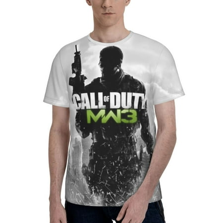 Unisex Adult Call Of Duty T Shirts 3D Printed Short Sleeve Tops Costume Novelty Tees Shirt For Men Women Small