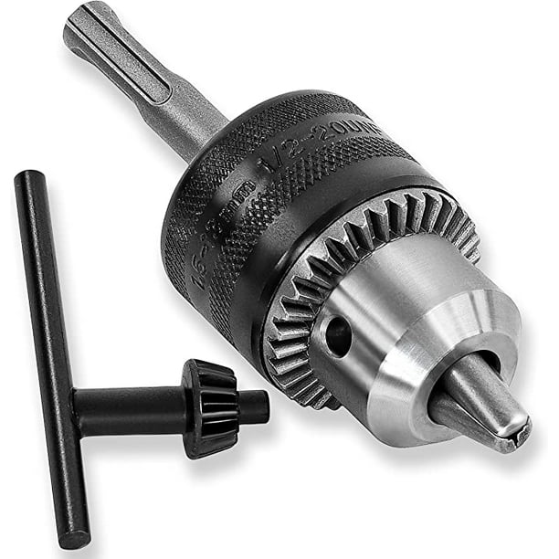 Portabrocas 1,5-13 mm 1/2-20 UNF con adaptador sds plus y llave portabrocas