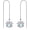 Lotus Moonstone, variant on Lotus Moonstone Threader Earrings Sterling Silver Long Chain Dangle Drop Earrings Stud Lotus Flower Fun Jewelry for Women