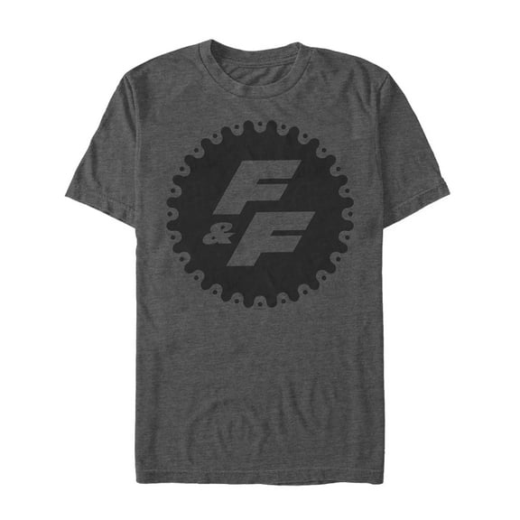 Men's Fast & Furious Gear FF Logo  Graphic Tee Charcoal Heather Large