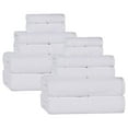 thumbnail image 2 of Superior Mile Smart Twist Cotton Medium Weight 12 Piece Towel Set, White, 2 of 10