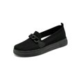 thumbnail image 3 of Women Slip On Flat Shoes Breathable Walking Shoes Knit Loafers Flats, 3 of 4