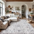 thumbnail image 2 of Area Rug x Vintage Rug Indoor Washable Rug Retro Accent Rug Distressed Carpet Multi Floral Print Country Boho Rug Non Slip Kitchen Bedroom Living Room Dining Room Office, 2 of 9