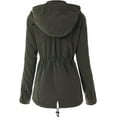 thumbnail image 3 of ORUYROP Women's Lightweight Front Zipper Solid Utility Anorak Hoodie Vest/Jacket, 3 of 6