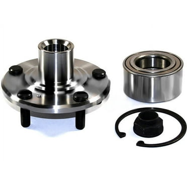 Rear Wheel Hub and Bearing Repair Kit - with Retaining Ring and Axle Nut - Compatible with 2003 - 2008 Honda Pilot 2004 2005 2006 2007