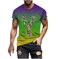 Awdenio Mens Clothing Clearance Funny Mardi Gras TShirt Let The