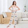 thumbnail image 6 of FORMRS Women's Pajama Pants with Pockets Soft Comfy Loungewear Sleep Bottom, Sizes S-2XL, Gray Cat Pattern, 6 of 8