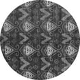 thumbnail image 1 of Ahgly Company Indoor Round Oriental Gray Modern Area Rugs, 5' Round, 1 of 4