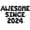Black, variant on Letter & Number Balloons - AWESOME SINCE 2024 16" Inch Alphabet Letters Foil Mylar Balloon Birthday Party Banner (Black)