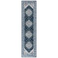 thumbnail image 2 of SAFAVIEH Bayside Sherwood Oriental Polyester Runner Rug, Navy/Blue, 2'2" x 8', 2 of 10