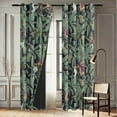 thumbnail image 6 of Vargottam Printed Blackout Curtains - Black Asian Design, Set of 2 Panels, 42 x 72 Inches - Room Darkening, Thermal Insulated Window/Door Drapes with Grommets, 6 of 9