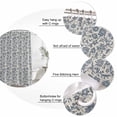 thumbnail image 6 of Light Blue Floral Waterproof Fabric Shower Curtain,Rustic Vintage Flowers Botanical Spring Waterproof Fabric Shower Curtain for Bathroom Curtains Bathtubs Shower Curtains with 12 Hooks Standard 60x72, 6 of 8