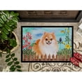 thumbnail image 3 of Carolines Treasures CK1278MAT Pomeranian 2 Spring Door Mat Indoor Rug or Outdoor Welcome Mat 18x27 Doormat  27"L x 18"W, 3 of 4