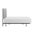 thumbnail image 3 of Hillsdale Furniture Crestone Gray Velvet Tufted Upholstered King Headboard with Bed Frame, 3 of 9