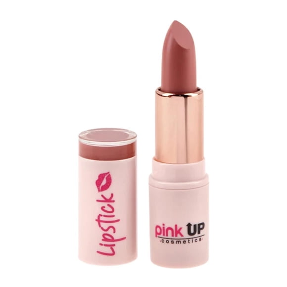 Labial en barra Lipstick Mate Larga duración Pink Up naranja claro