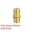 thumbnail image 2 of Conector de Cable Coaxial de 15 Piezas, Adaptador Chapado en RG6 Tipo F Hembra una Hembra Extensor de Cable Coaxial para Cables de TV, 2 of 5