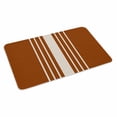 thumbnail image 4 of Burnt Orange Beige Striped Door Mat Indoor Outdoor,Modern Farmhouse Retro Lines Non Slip Welcome Mat with Rubber Backing,Absorbent Fabric Front Door Mats Entryway Rug for Home Patio Entrance 16"x24", 4 of 9