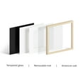 thumbnail image 2 of Oak Wood and Glass Single Picture Frame 20x20, 2 of 7