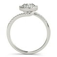 thumbnail image 4 of 14 Carats Or Blanc Conception Contournement Diamant Rond Bague Engmt 5/8 cttw SZ 3, 4 of 4