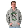 thumbnail image 5 of Cute Meowy Xmas Funny Santa Cat Pun Hoodie Sweatshirt Women Men Brisco Brands S, 5 of 6