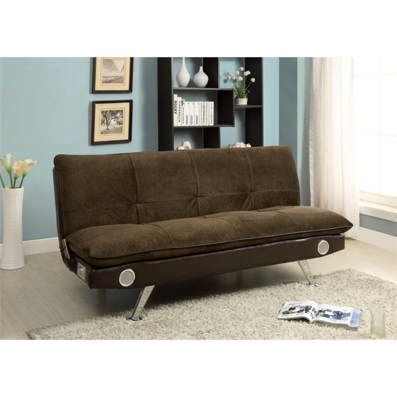 Furniture Of America Malden, Brown Fabric Sleeper Sofa