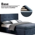 thumbnail image 4 of Base King Size Ilios Innova con Cabecera Color Gris, 4 of 9
