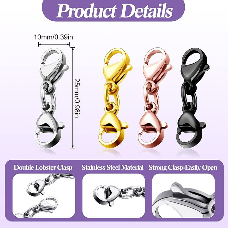 Double Lobster Clasp Extender Double Claw Connector Bracelet