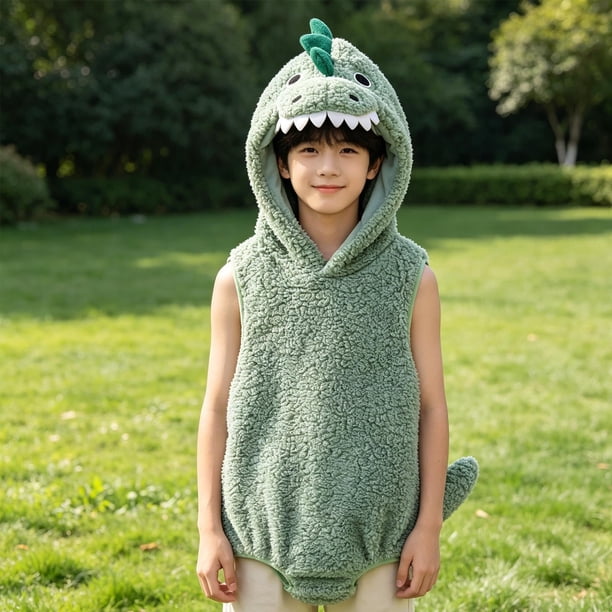 Boy Girl Dinosaur Cute Sleeveless Romper With Hat Newborn Infant Clothes