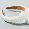 thumbnail image 4 of Sonducket Diademas con cuentas de cristal y diamantes de imitación para la cabeza Accesorio para el cabello Blanco Sonducket AP010970-01B, 4 of 6