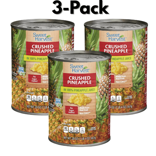 Sweet Harvest Crushed Pineapple 3-Pack 20 oz
