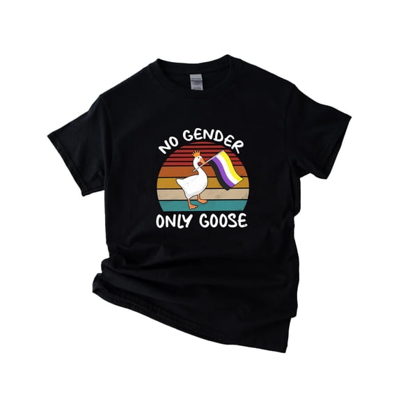 Vintage No Gender Only Goose The Non Binary Pride Statement Unisex T-Shirt, up to 5XL