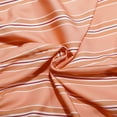 thumbnail image 4 of AJGRHE Women's Fashion Striped Casual Elastic Waist Pocket Shorts Orange L, 4 of 9