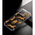 thumbnail image 5 of Cheetah Leopard Clear Case for iPhone 14 Pro,Aesthetic Art Design Case for Men Women,Unique Soft Transparent TPU Bumper Case Cover, 5 of 5