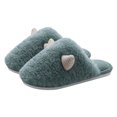 thumbnail image 4 of Zapatillas de algodón de invierno para hombre y mujer, zapatillas de felpa cálidas con esquinas afiladas para interiores, zapatillas de algodón para parejas al aire libre Wmkox8yii  hj789, 4 of 4