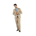 thumbnail image 1 of Mens Notch Lapel Tan Single Breasted Cheap Priced Business Suits Clearance Sale, 1 of 1