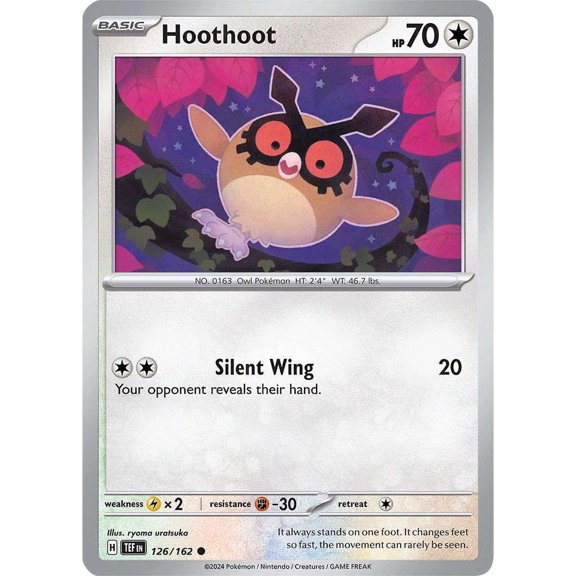 Pokemon Scarlet & Violet Temporal Forces Common Hoothoot #126