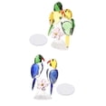 thumbnail image 1 of 2 Uds Estatuas de Loro Coloridas Animal Escritorio Granja Escultura Oficina Sala de Estar Pájaros Figurita Artesanía Estante Ornamento Decoración, 1 of 9