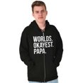 thumbnail image 5 of Worlds Okayest Grandpa Dad Father Day Zip Hoodie Sweatshirt Men Brisco Brands S, 5 of 5