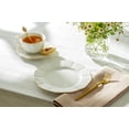 thumbnail image 4 of Grace Teaware White Gold Scallop Fine Porcelain 8" Dessert Plates Set of 4, 4 of 4