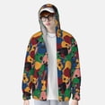 thumbnail image 2 of Saiise Colored Guitars Pattern Sun Protection Hoodie for Men and Women, Lightweight Quick-Dry Windproof with Hood and Zip-Large, 2 of 7