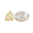 thumbnail image 3 of 14k yellow Gold Capricorn zodiac sign astrology Pendant charm fine jewelry 1.2g, 3 of 12